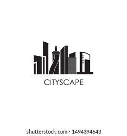 City building logo design vector illustration template