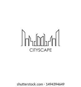 City building logo design vector illustration template