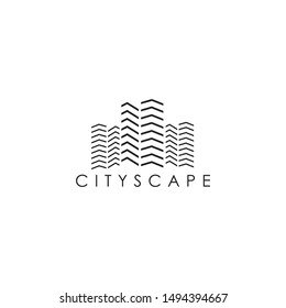City building logo design vector illustration template