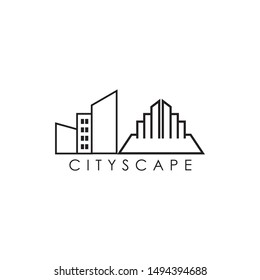 City building logo design vector illustration template