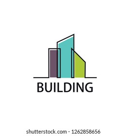 Construction Firm Factory Manifacture Logo Apartment Stock Vector ...