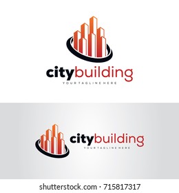 City Building Logo Template Design Vector, Emblem, Design Concept, Creative Symbol, Icon