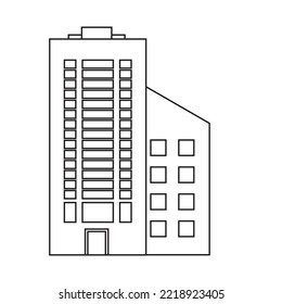 City building modern design icon
