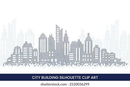 City Building Silhouette Clip Art