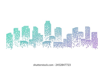 City building skyscraper abstract modern design for wallpaper, cover, banner.