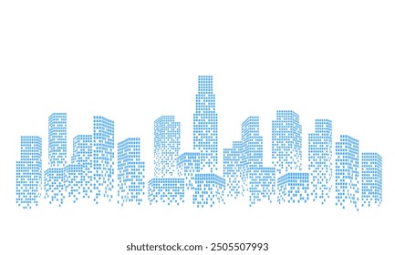 City building skyscraper modern abstract background