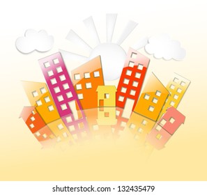 city building stock vector