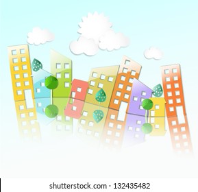 city building stock vector