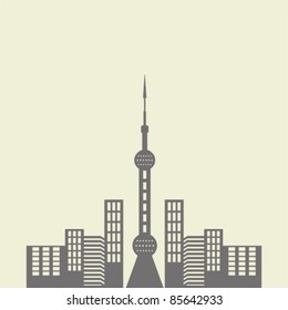 City building vector