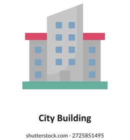 Icono del Vector del edificio de la ciudad que puede modificar o editar fácilmente


