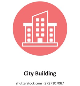 Icono del Vector del edificio de la ciudad que puede modificar o editar fácilmente

