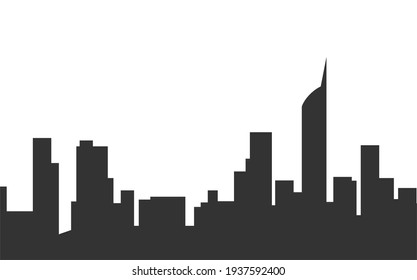 city ​​silhouette with building view