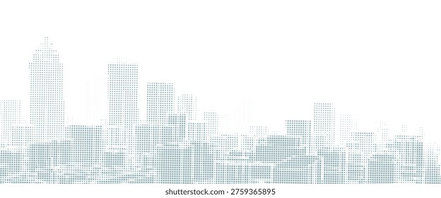 City buildings abstract background. Smart city, urban concept, real estate, organization office, future cityscape, skyline panorama, skyscraper architecture, building construction tech concept.
