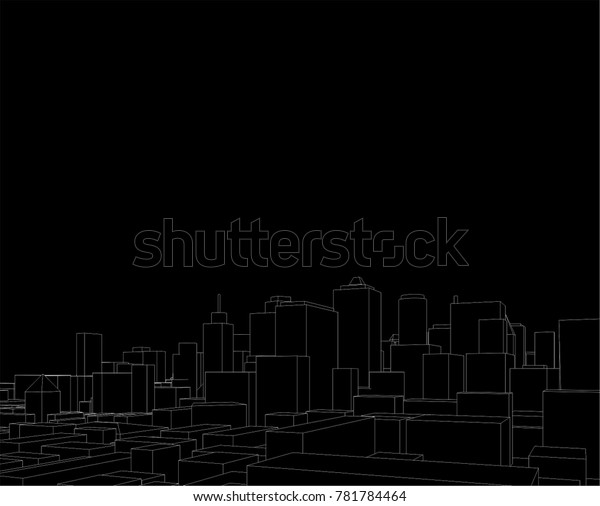 City Buildings Architectural Vector Illustration Stock Vector (Royalty ...