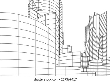 Creative Building How To Draw A Hotel Sketch for Beginner