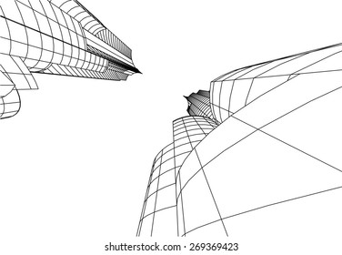 City buildings. Architecture background