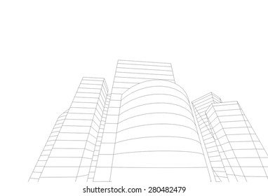 City buildings. Architecture background