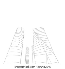 City buildings. Architecture background