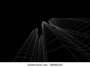 City buildings. Architecture background