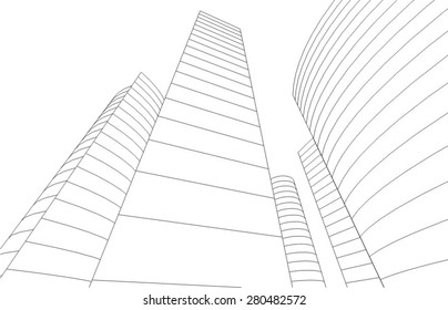 City buildings. Architecture background