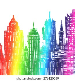 City Buildings Background