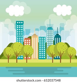 City buildings design