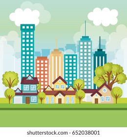 City buildings design