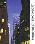 City Buildings in the evening