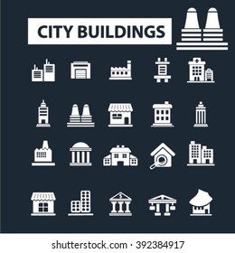 city buildings icons
