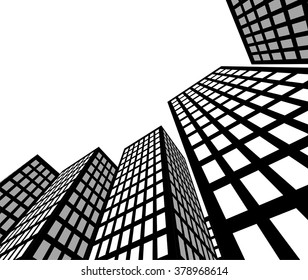 city buildings illustration