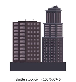 City buildings isolated