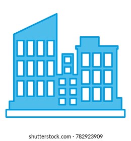 City buildings isolated