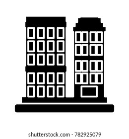 City buildings isolated