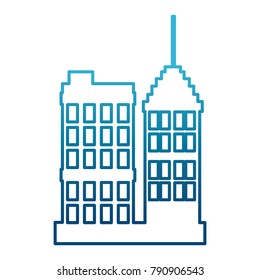 City buildings isolated