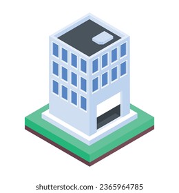 Edificios de la ciudad y ubicaciones isométricas