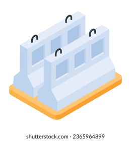 City Buildings and Locations Isometric