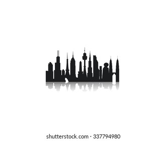 City Buildings silhouette