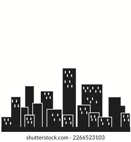 city buildings silhouette design Vector illustration