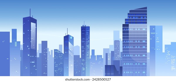 city buildings skyline modern architecture skyscrapers cityscape background