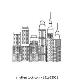 New York City Skyline Statue Liberty Stock Vector (Royalty Free) 204907666