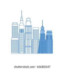 city buildings and skyscrapers of urban skyline business apartment commercial