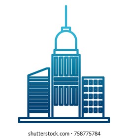 City buildings symbol icon vector illustration graphic design
