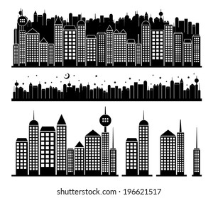 city buildings vector