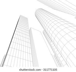 city buildings vector background
