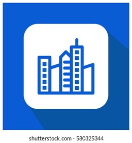City buildings vector icon