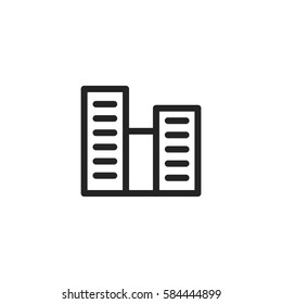 City buildings vector icon