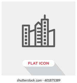 City buildings vector icon