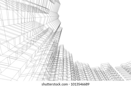 city buildings vector illustration
