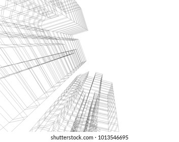 city buildings vector illustration