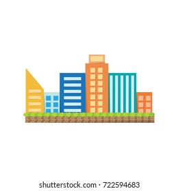City buildings, vector illustration.
